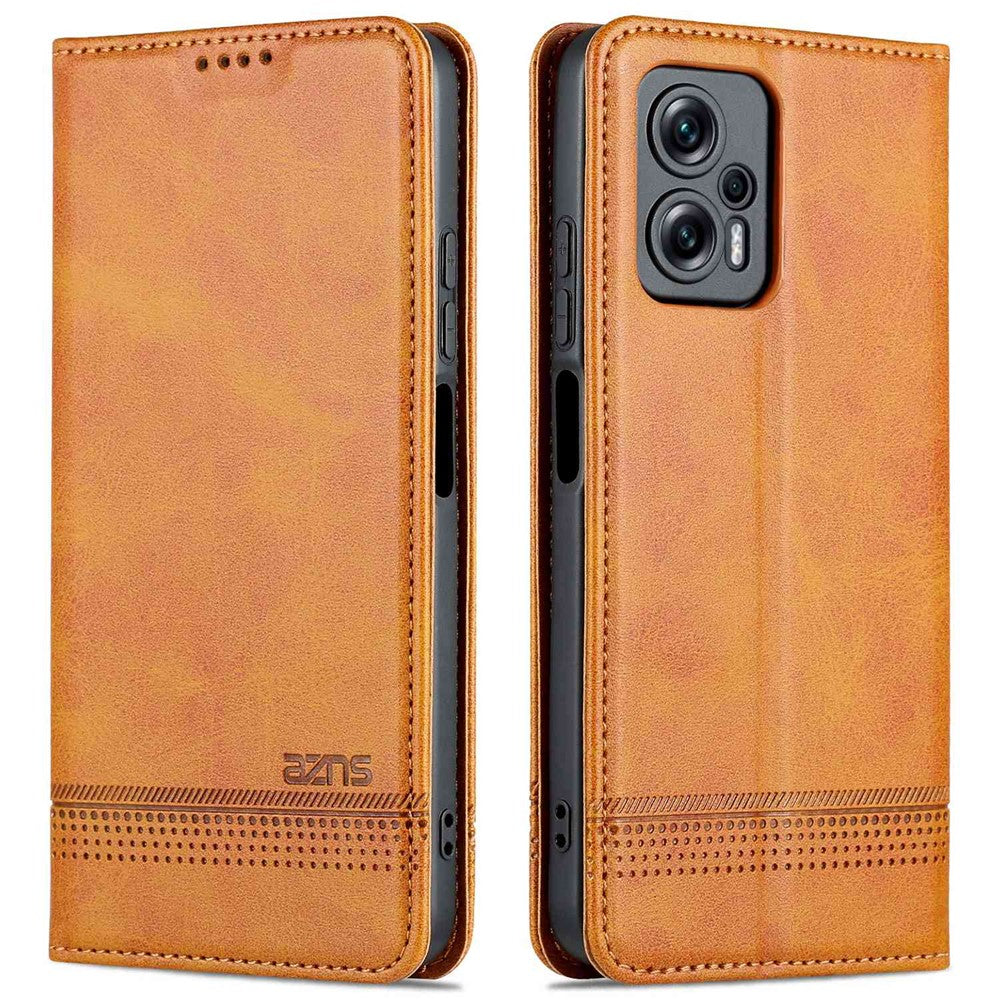 AZNS För Xiaomi Redmi Note 11T Pro 5G / Note 11T Pro+ 5G / Poco X4 GT 5G / Redmi K50i 5G PU-läder stativ plånboksfodral magnetisk stängning mobilskal