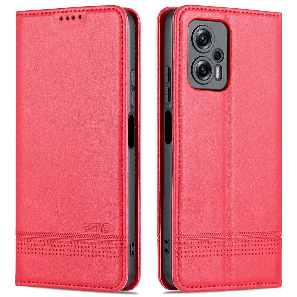AZNS För Xiaomi Redmi Note 11T Pro 5G / Note 11T Pro+ 5G / Poco X4 GT 5G / Redmi K50i 5G PU-läder stativ plånboksfodral magnetisk stängning mobilskal