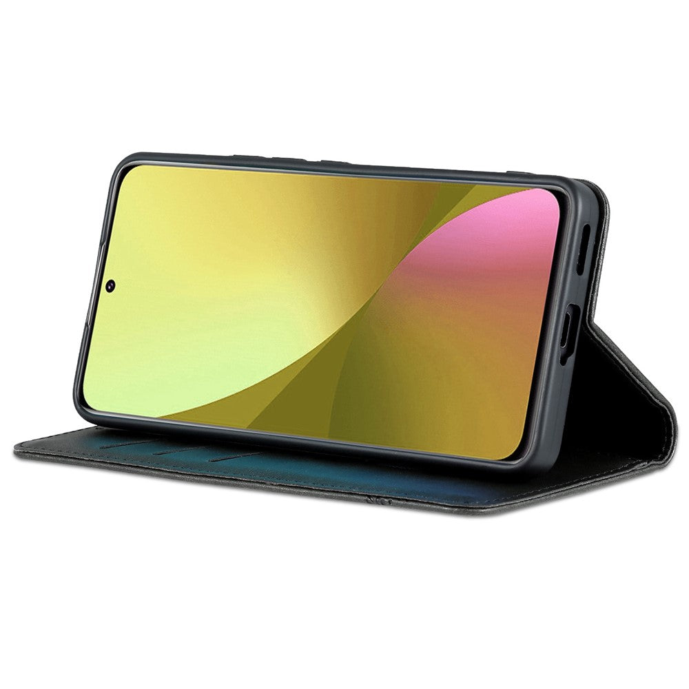 AZNS For Xiaomi 12 Lite 5G Magnetic Auto Closure Wallet Phone Case PU Leather Viewing Stand Flip Cover