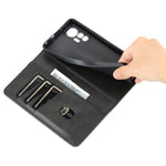 AZNS For Xiaomi 12 Lite 5G Magnetic Auto Closure Wallet Phone Case PU Leather Viewing Stand Flip Cover
