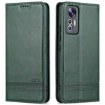 AZNS For Xiaomi 12 Lite 5G Magnetic Auto Closure Wallet Phone Case PU Leather Viewing Stand Flip Cover