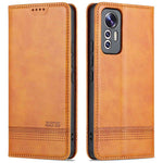 AZNS For Xiaomi 12 Lite 5G Magnetic Auto Closure Wallet Phone Case PU Leather Viewing Stand Flip Cover