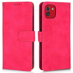For Samsung Galaxy A03 (166.5mm) Skin-Touch Feeling Phone Wallet Stand Case PU Leather Magnetic Clasp Protective Cover