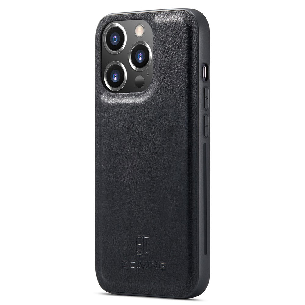 DG.MING For iPhone 14 Pro Max 6.7 inch Wallet Magnetic Detachable Case Split Leather Stand Flip Phone Cover