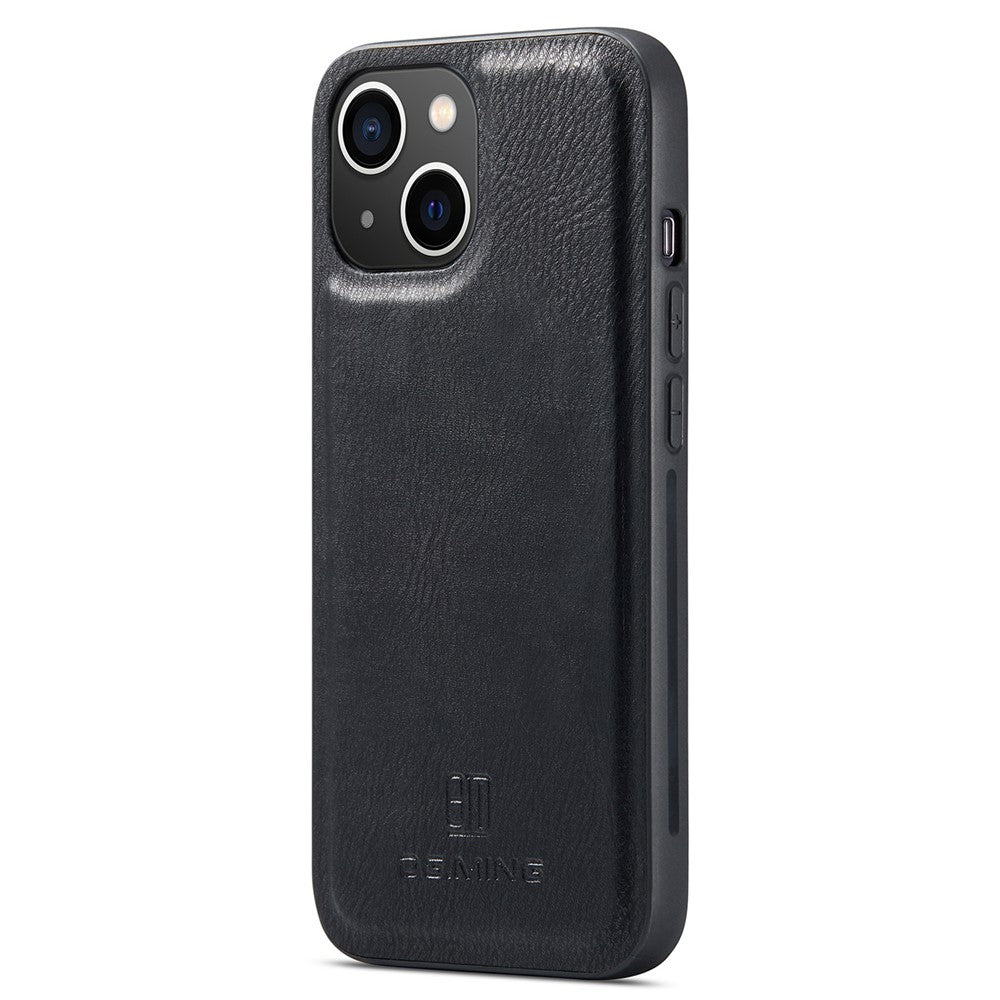DG.MING Til iPhone 14 6,1 tommer Aftageligt Magnetisk Cover Delt Læder Pung Stativ Stødresistent Flip Beskyttelsescover