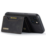 DG.MING M2 Series for iPhone 14 Plus 6.7 inch Anti-drop Full Protection Magnetic Absorption Kickstand Design Cell Phone Case Cover with Detachable Wallet