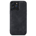 DG.MING M2 Series for iPhone 14 Pro 6.1 inch Scratch-resistant Magnetic Absorption Kickstand Design Mobile Phone Case Cover with Detachable Wallet