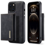 DG.MING M1-serien för iPhone 14 6,1 tum, avtagbart magnetiskt 2-i-1-plånboksfodral i PC+TPU+PU-läder, välskyddat och reptåligt fodral