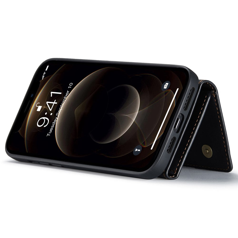 DG.MING M1-serien för iPhone 14 6,1 tum, avtagbart magnetiskt 2-i-1-plånboksfodral i PC+TPU+PU-läder, välskyddat och reptåligt fodral