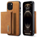 DG.MING M1-serien för iPhone 14 6,1 tum, avtagbart magnetiskt 2-i-1-plånboksfodral i PC+TPU+PU-läder, välskyddat och reptåligt fodral