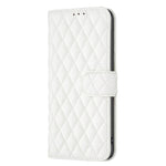 BINFEN COLOR For Samsung Galaxy A23 5G (Global Version) / 4G BF Style-14 Imprinted Rhombus Pattern Case Full Protection Stand Matte PU Leather Wallet Cover