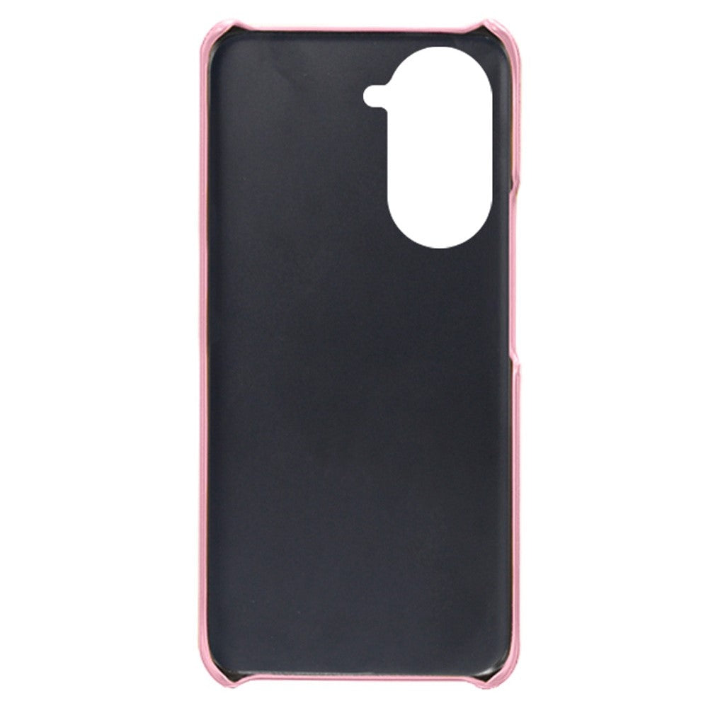 For Huawei nova 10 4G Anti-shock Dual Card Slots Holder Protective Case PU Leather Coated Hard PC Phone Shell