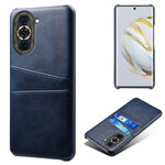 For Huawei nova 10 4G Anti-shock Dual Card Slots Holder Protective Case PU Leather Coated Hard PC Phone Shell