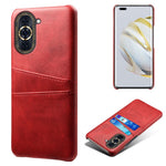 For Huawei nova 10 Pro 4G Dual Card Slots Holder Well-protected Case PU Leather Coated Hard PC Anti-shock Phone Shell