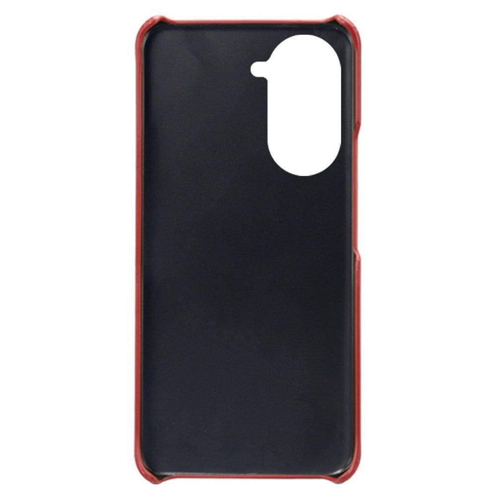 For Huawei nova 10 Pro 4G Dual Card Slots Holder Well-protected Case PU Leather Coated Hard PC Anti-shock Phone Shell