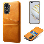 For Huawei nova 10 Pro 4G Dual Card Slots Holder Well-protected Case PU Leather Coated Hard PC Anti-shock Phone Shell