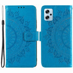 For Xiaomi Redmi Note 11T Pro 5G / Note 11T Pro+ 5G / Note 12T Pro 5G / Poco X4 GT 5G / Redmi K50i 5G Wallet Case Imprinted Mandala Flower Pattern PU Leather Stand Magnetic Flip Cover with Strap