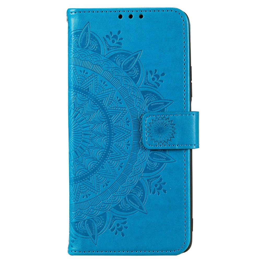 For Xiaomi Redmi Note 11T Pro 5G / Note 11T Pro+ 5G / Note 12T Pro 5G / Poco X4 GT 5G / Redmi K50i 5G Wallet Case Imprinted Mandala Flower Pattern PU Leather Stand Magnetic Flip Cover with Strap
