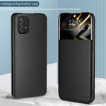 For Samsung Galaxy A72 4G / 5G View Window PU Leather Case Full Protection Card Holder Stand Folio Flip Phone Cover