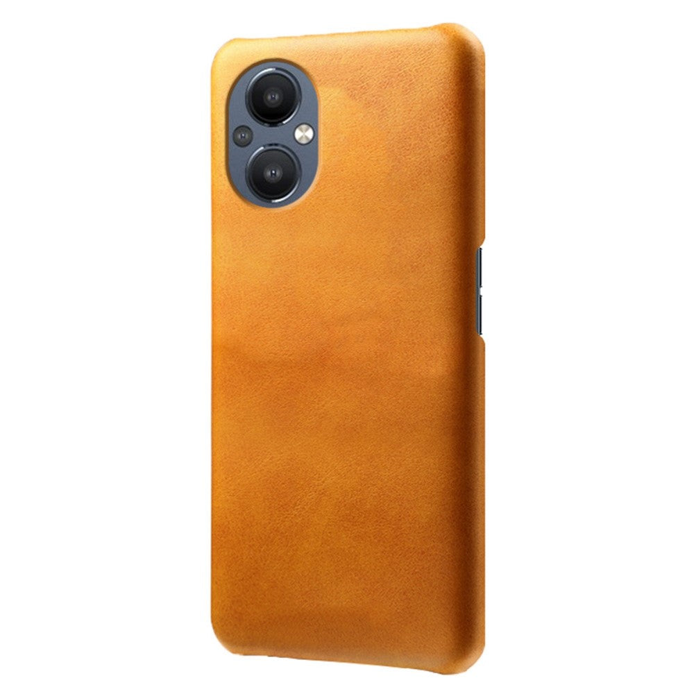 Protective Phone Case for Oppo Reno8 Lite 5G, Textured PU Leather Coated Hard PC Cover