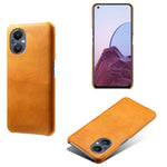 Protective Phone Case for Oppo Reno8 Lite 5G, Textured PU Leather Coated Hard PC Cover