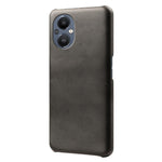 Protective Phone Case for Oppo Reno8 Lite 5G, Textured PU Leather Coated Hard PC Cover