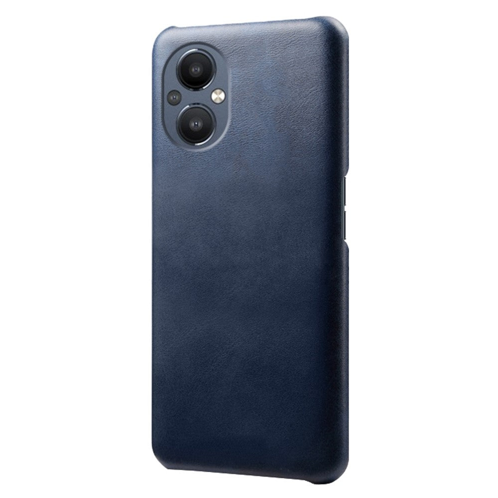 Protective Phone Case for Oppo Reno8 Lite 5G, Textured PU Leather Coated Hard PC Cover
