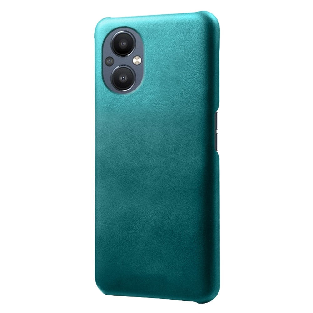 Protective Phone Case for Oppo Reno8 Lite 5G, Textured PU Leather Coated Hard PC Cover