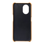 PU Leather Coated Hard PC Case for Oppo Reno8 Lite 5G, Dual Card Slots Well-protected Phone Cover