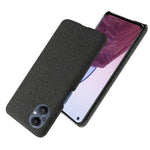 Protective Case for Oppo Reno8 Lite 5G, Solid Color Anti-scratch Hard PC+Cloth Phone Cover