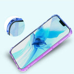 For iPhone 14 Pro Max 6.7 inch Gradient Design Shock Absorption TPU Soft Edge Bumper with Reinforced Corners Protective Cover