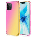 For iPhone 14 Pro Max 6.7 inch Gradient Design Shock Absorption TPU Soft Edge Bumper with Reinforced Corners Protective Cover