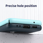 Samsung Galaxy Z Flip4 5G PU-läderbelagt PC-mobilskal Handledsband Stativdesign Kontrastfärgat fodral