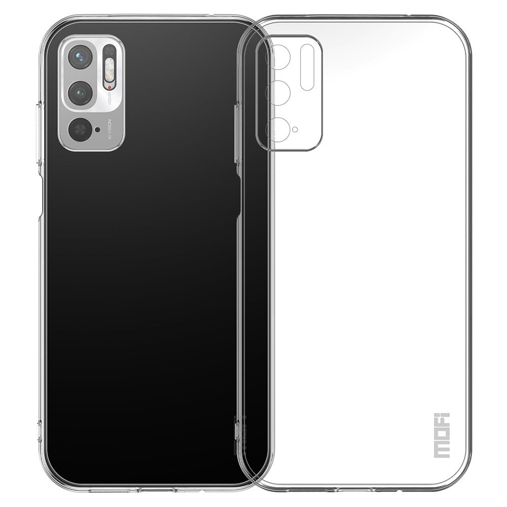 MOFI Phone Case Bag For Xiaomi Redmi Note 10 5G / Redmi Note 10T 5G / Poco M3 Pro 5G / 4G, Soft TPU Transparent Anti-fall Shockproof Phone Shell