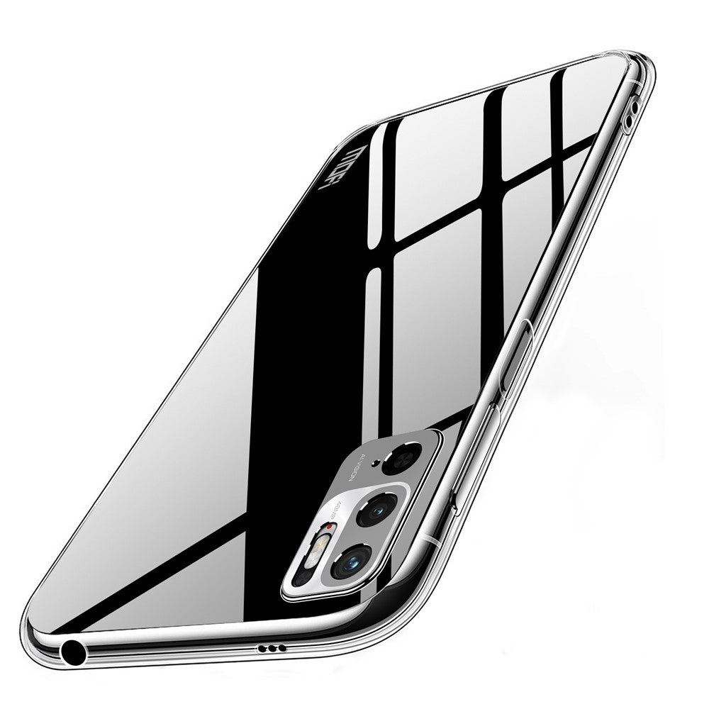 MOFI Phone Case Bag For Xiaomi Redmi Note 10 5G / Redmi Note 10T 5G / Poco M3 Pro 5G / 4G, Soft TPU Transparent Anti-fall Shockproof Phone Shell