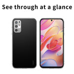 MOFI Phone Case Bag For Xiaomi Redmi Note 10 5G / Redmi Note 10T 5G / Poco M3 Pro 5G / 4G, Soft TPU Transparent Anti-fall Shockproof Phone Shell