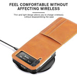 For Samsung Galaxy Z Flip4 5G Portable Wallet Phone Case PU Leather Coated Hard PC Cover Folding Phone Shell
