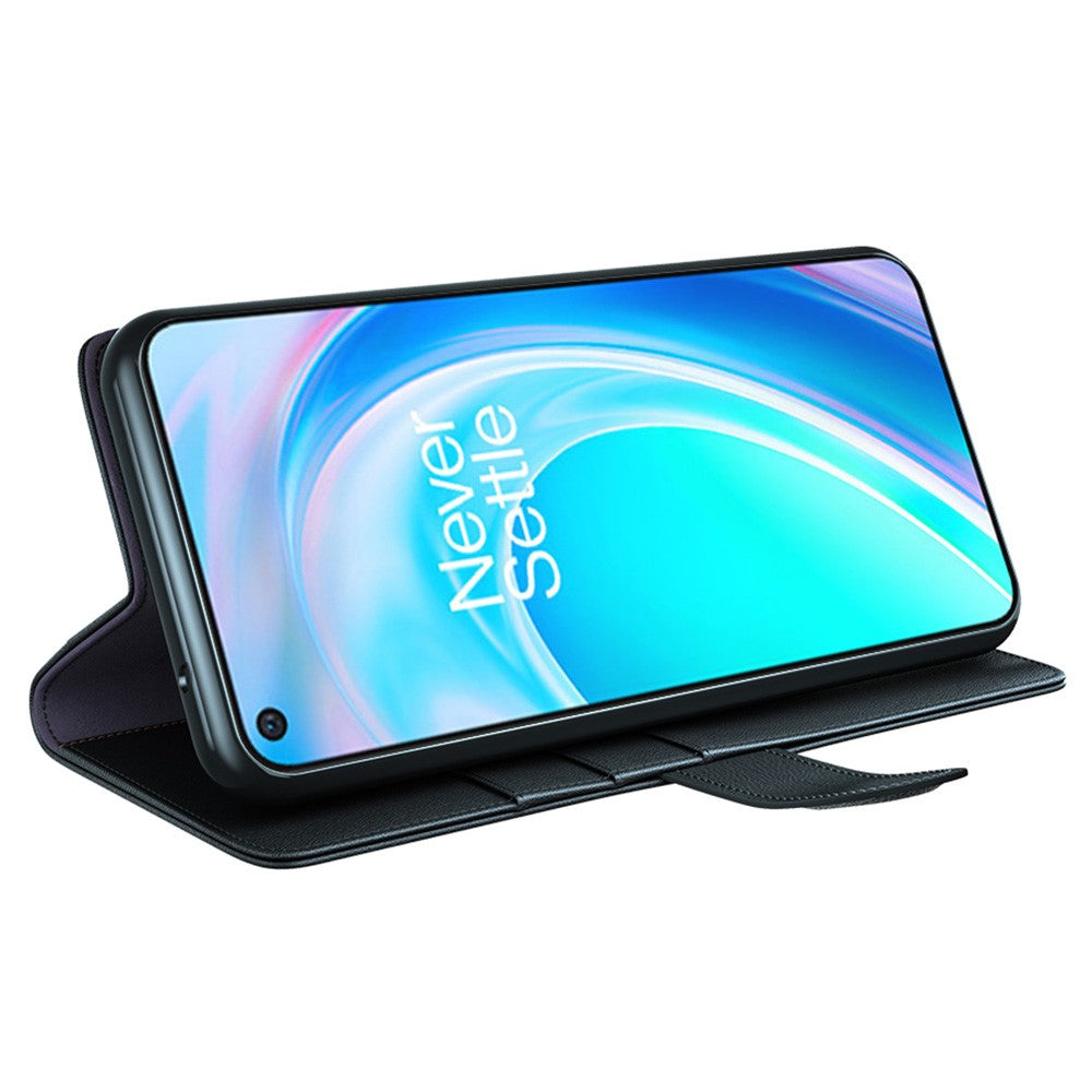 For OnePlus Nord CE 2 Lite 5G Case Genuine Split Leather Phone Cover with Wallet Stand