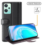 For OnePlus Nord CE 2 Lite 5G Case Genuine Split Leather Phone Cover with Wallet Stand