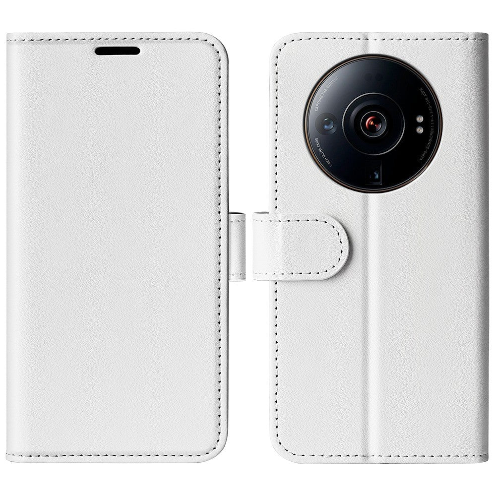 Crazy Horse Texture Leather Case for Xiaomi 12S Ultra 5G, Folio Flip Full Protection Wallet Stand Cover