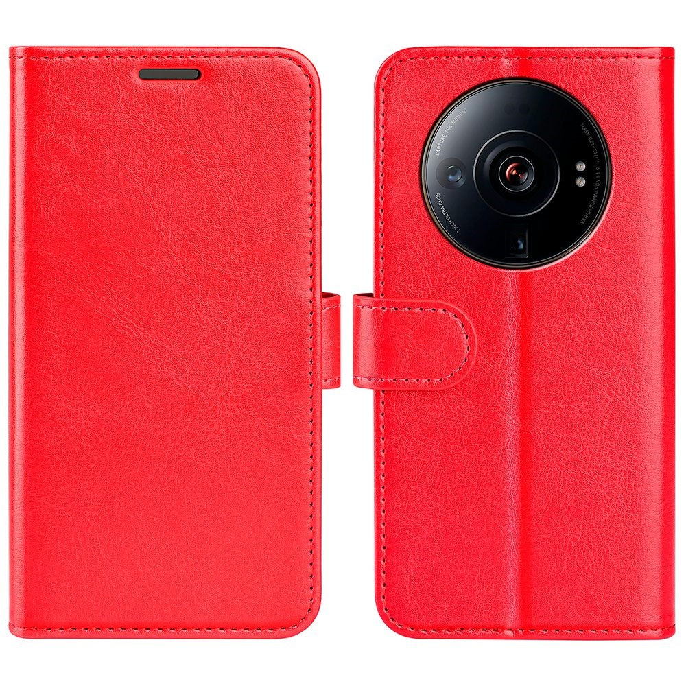 Crazy Horse Texture Leather Case for Xiaomi 12S Ultra 5G, Folio Flip Full Protection Wallet Stand Cover