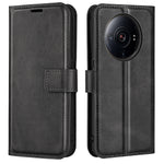 Textured PU Leather Case for Xiaomi 12S Ultra 5G, Square Magnetic Clasp Full Protection Wallet Stand Phone Cover