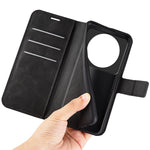 Textured PU Leather Case for Xiaomi 12S Ultra 5G, Square Magnetic Clasp Full Protection Wallet Stand Phone Cover