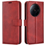 Textured PU Leather Case for Xiaomi 12S Ultra 5G, Square Magnetic Clasp Full Protection Wallet Stand Phone Cover