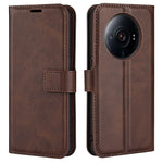 Textured PU Leather Case for Xiaomi 12S Ultra 5G, Square Magnetic Clasp Full Protection Wallet Stand Phone Cover