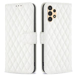 BINFEN COLOR til Samsung Galaxy A13 4G / 5G / A04s 4G (164.7mm), pung-etui med trykt rombemønster, stativ og mat PU-læder