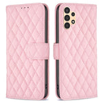 BINFEN COLOR til Samsung Galaxy A13 4G / 5G / A04s 4G (164.7mm), pung-etui med trykt rombemønster, stativ og mat PU-læder