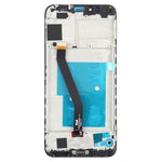 Til Huawei Y6 (2018) / Enjoy 8e / Honor 7A (med fingeraftrykssensor) Grade C LCD-skærm og digitizer-enhed + ramme (uden logo)