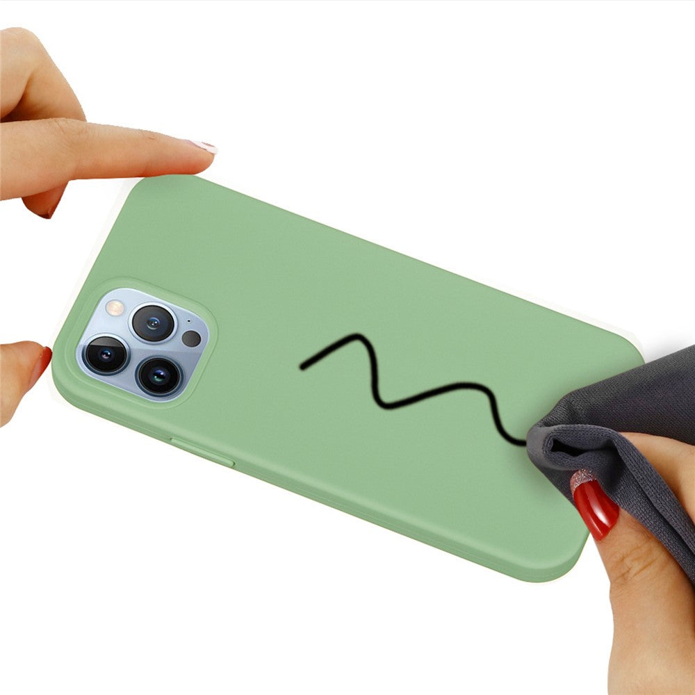 For iPhone 14 Pro 6.1 inch Anti-fall Silicone Back Cover Lightweight Scratch-resistant Phone Case