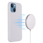 For iPhone 14 Plus 6.7 inch Compatible with MagSafe Charging Phone Case Soft Shockproof Wear-resistant Silicone Cover